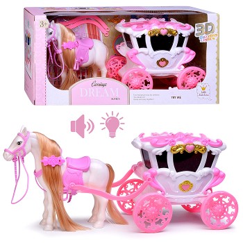 Карета с лошадью в коробке