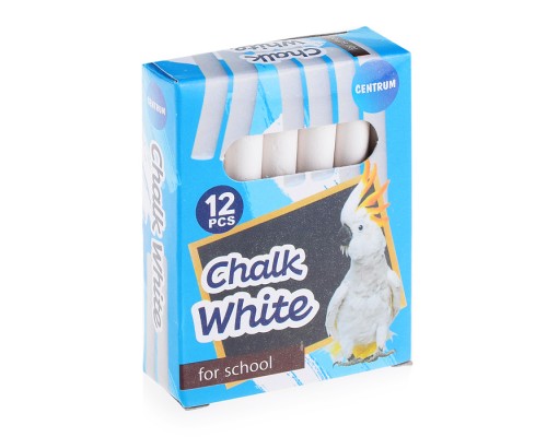 Мелки белые круглые 12 шт