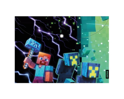 Папка-конверт на кнопке А4, пластик, "My game" 160 мкм