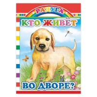 Книга картон. Радуга.Кто живет во дворе? (Алфея)