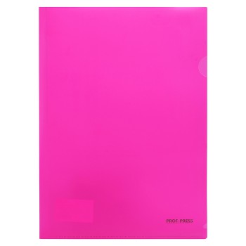 Папка-уголок А4, 180мкм "Розовый неон"