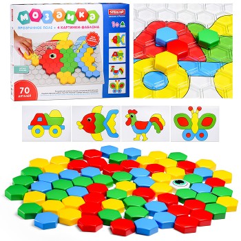 Мозаика (диаметр 40мм/70 деталей) с прозрачным полем