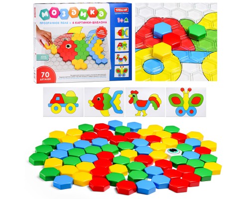 Мозаика (диаметр 40мм/70 деталей) с прозрачным полем