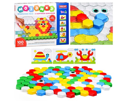 Мозаика (d.40мм/100 деталей) с прозрачным полем