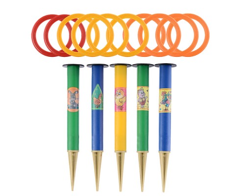 Кольцеброс для игры на улице (5 стоек,10 колец)