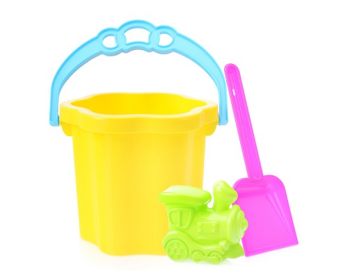 Песочный набор № 107 (ведро 0.7 л, формочка, совок 21 см)