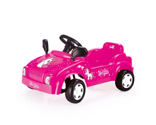 Игрушка Машина педальная Unicorn, клаксон, розовая