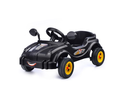 Машина-каталка педальная Cool Riders, с клаксоном, черн.