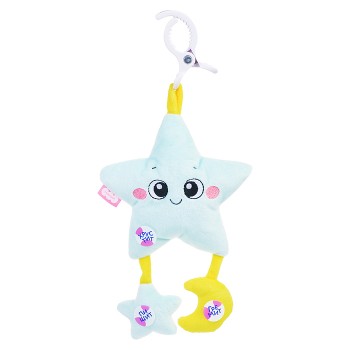 Игрушка мягконабивная подвеска (погремушка Звездочка)