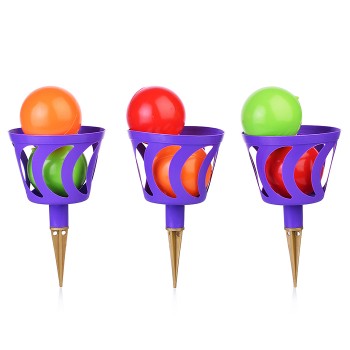 Шароброс уличный (3 корзинки, 6 мячей).