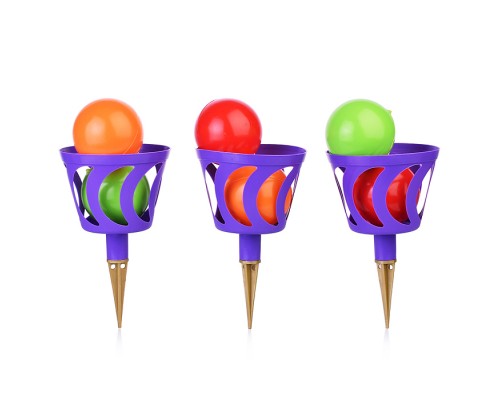 Шароброс уличный (3 корзинки, 6 мячей).