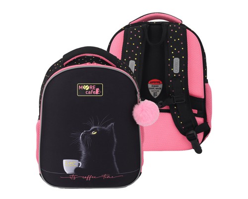 Рюкзак "Choice Lite. MooreCafe" школьный жесткий 38x29x17 см (17 л) вес 800 г, плотный износостойкий полиэстер с водоотталкивающей пропиткой, 2 отделения на молнии (одно отделение с разделителями для учебников, другое отделение с 2-мя органайзер