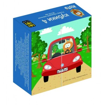 Кубики 4шт "Котэ" (Биг Папа)