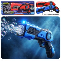 Бластер для мыльных пузырей 1199-2 "Космо пузыри" в коробке