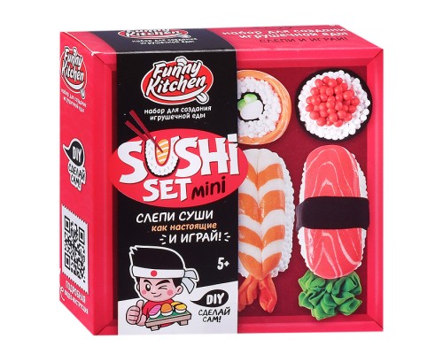 Игрушка для детей старше 5 лет "Slime Лаборатория" Funny Kitchen Sushi set mini