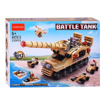 Конструктор "Танк" (135 дет.) в коробке