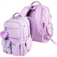 Рюкзак "Me. Violet" подростковый 42x31x20 см (18 л) 650 г, износостойкий влагостойкий нейлон, 2 просторных отделения на молнии (одно из них с уплотненным отделением для ноутбука до 17 дюймов и книг на резинке и карманом на молнии с органайзером)