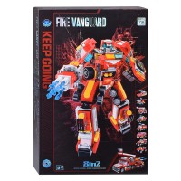 Конструктор "Робот трансформирующийся в пожарную машину" (731 дет.) в коробке