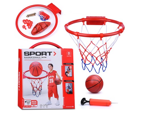 Набор для баскетбола "Спорт" кольцо 25см, в коробке