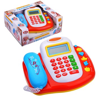 Телефон на батарейках, в коробке