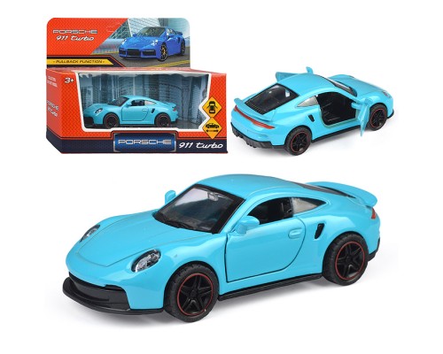 Машина металл Porshe 911 turbo10,5 см. (двери) инерц.