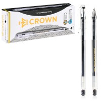 Ручка гелевая "Hi-Jell" черная, 0,5мм, штрих-код