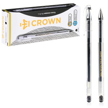 Ручка гелевая "Hi-Jell" черная, 0,5мм, штрих-код