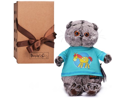 Кот Басик в лонгсливе с лошадкой