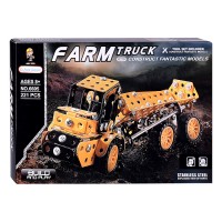 Конструктор "Камаз" (221 дет.) металл, в коробке