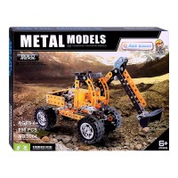 Конструктор "Одноковшовый экскаватор" (256 дет.) металл, в коробке