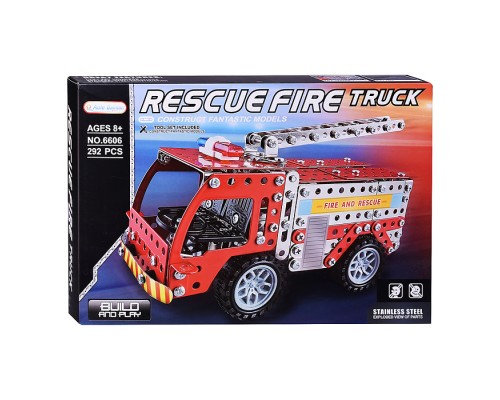 Конструктор "Огнеборец" (292 дет.) металл, в коробке