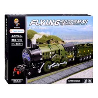 Конструктор "Железный поезд" (340 дет.) металл, в коробке