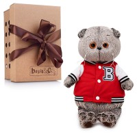 Кот Басик в клубной куртке 22см