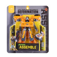 Робот робот трансформирующийся в полицейскую машину 2х цветов, на листе