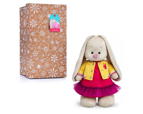 Зайка Ми в бомбере и платье с оборкой (малый)