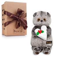 Кот Басик с весенним сердцем