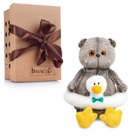 Кот Басик в плавательном круге "Гусик"