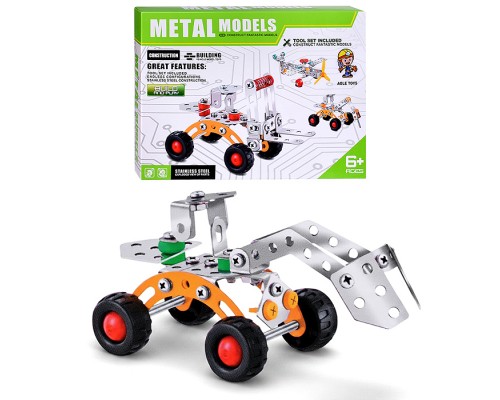 Конструктор "Экскаватор" (75 дет.) металл, в коробке