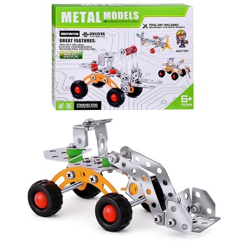 Конструктор "Трактор" (78 дет.) металл, в коробке