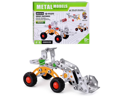 Конструктор "Трактор" (78 дет.) металл, в коробке