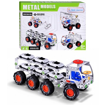 Конструктор "Автовоз" (244 дет.) металл, в коробке