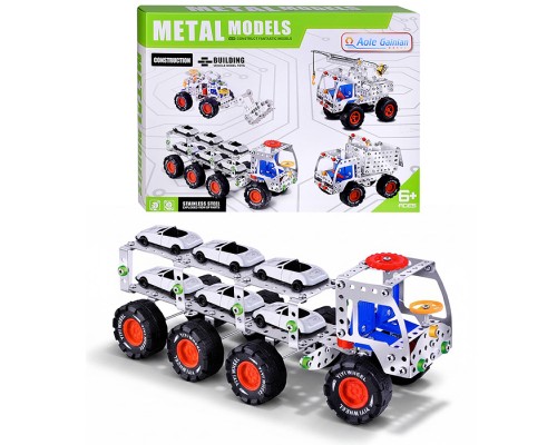 Конструктор "Автовоз" (244 дет.) металл, в коробке