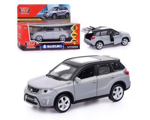 Машина металл Suzuki Vitara S 2015 матовый 12 см, (откр., двер, баг, серый) инерц, в коробке
