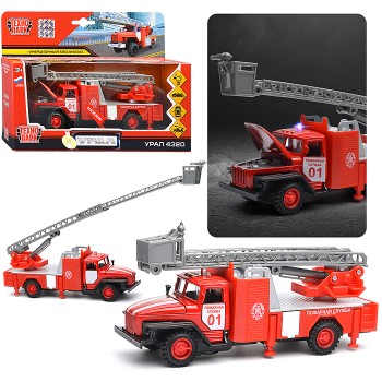 Машина Урал Пожарка (свет+звук)