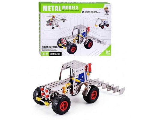 Конструктор "Плуг" (226 дет.) металл, в коробке