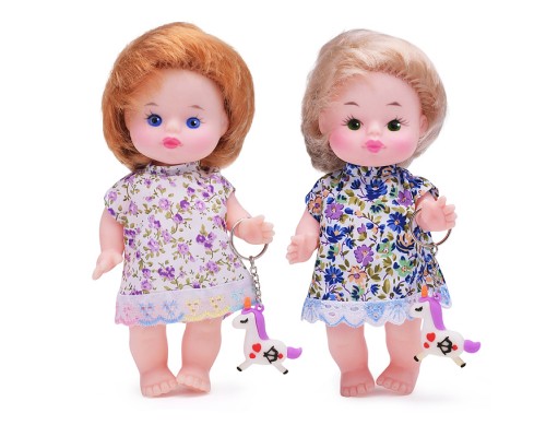 Кукла Леночка с игрушкой 20см в пакете