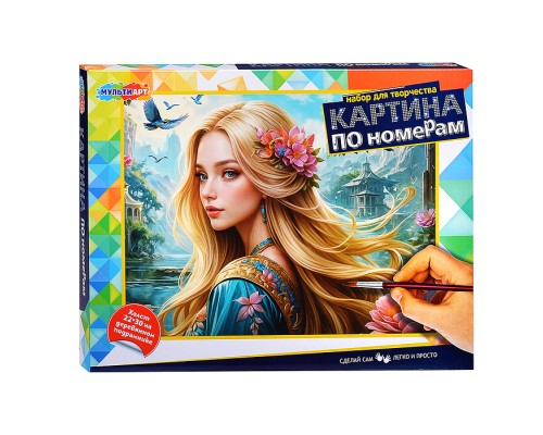 Холст на подрамнике. Холст по номерам 22*30 см.