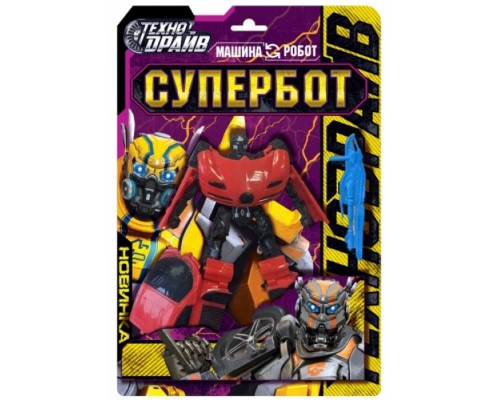 Робот трансформирующийся в машину, блистер