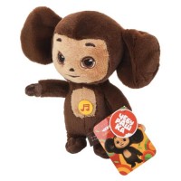 Мягкая игрушка "Союзмультфильм" Чебурашка 20см глаза вышитые, озвученный