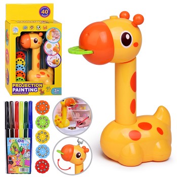 Проектор-доска для рисования "Жираф" в коробке